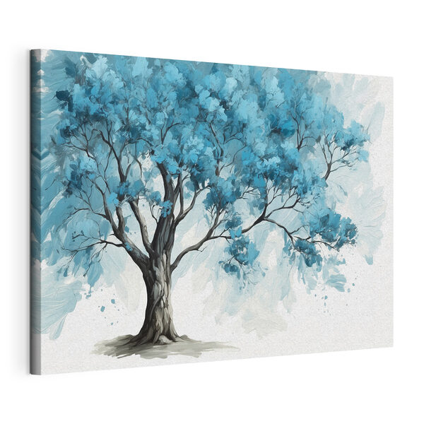 Tableaux Un arbre aux feuilles bleues (UGS : s39153) Tableaux Tableaux Un arbre aux feuilles bleues (UGS : s39153)