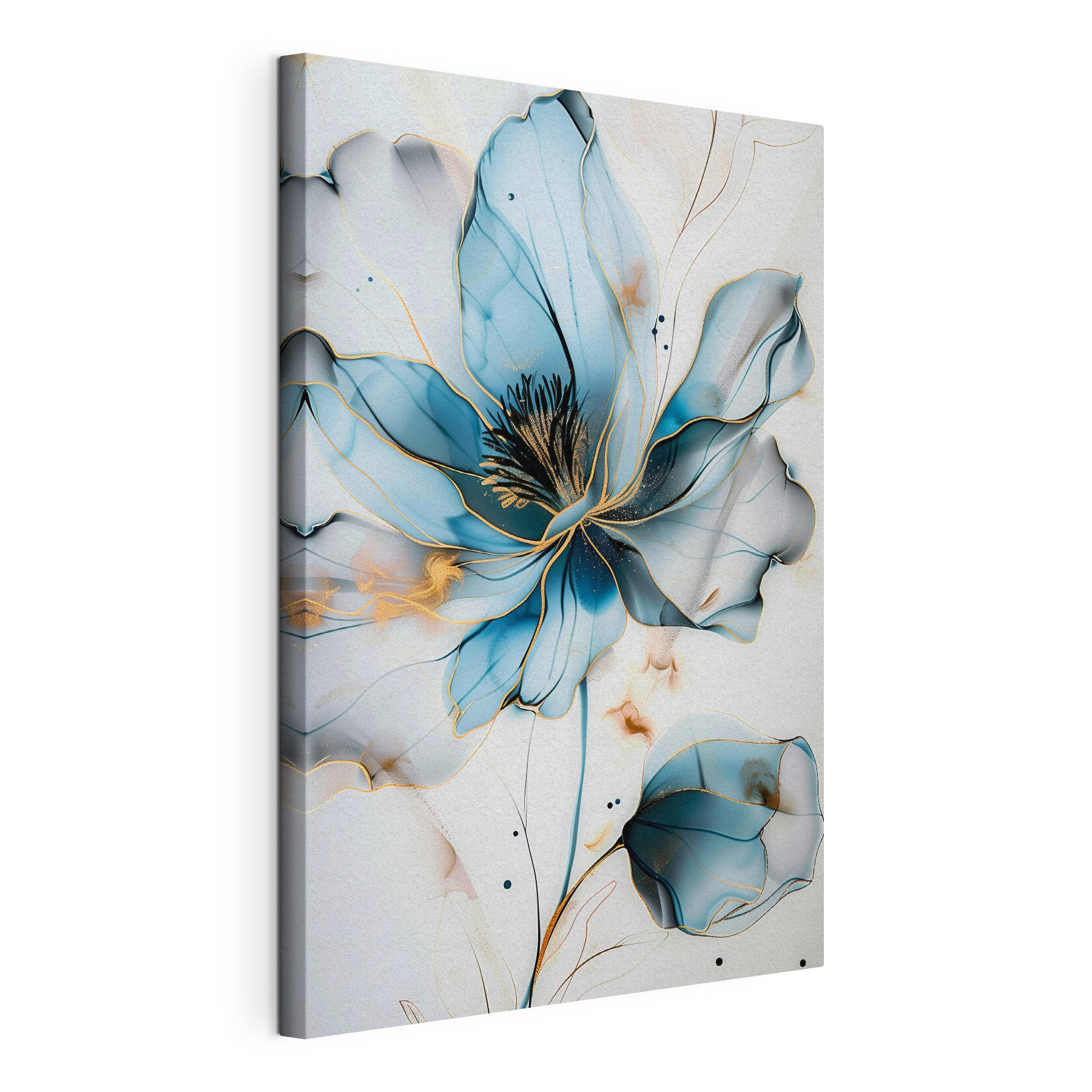 Abstract blue flower with elegant lines Abstract blue flower with elegant lines