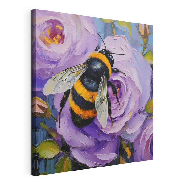 Tableaux Une abeille sur une fleur