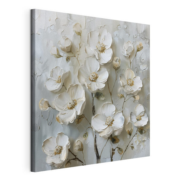 Tableaux Peinture de fleurs blanches (UGS : s39442) Tableaux Tableaux Peinture de fleurs blanches (UGS : s39442)