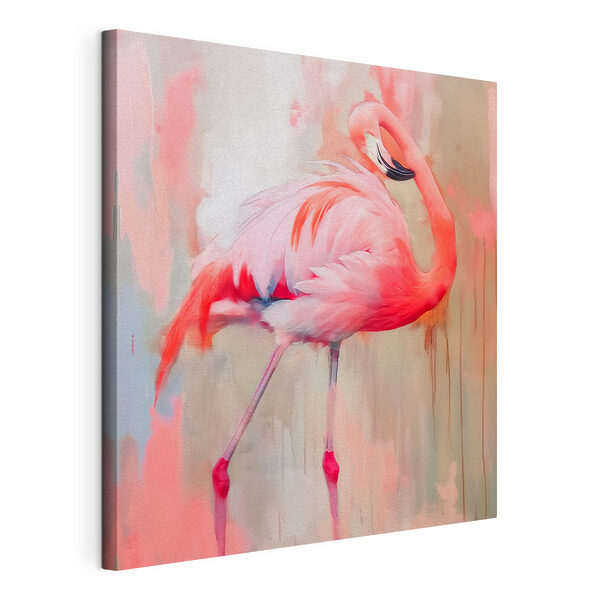 Tableaux Flamant rose à longues pattes