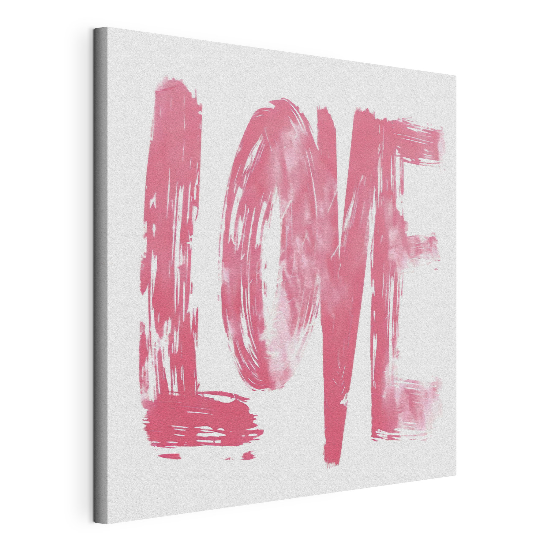Pink painted word