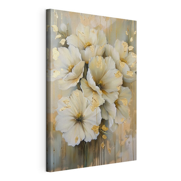 Fleurs élégantes avec détails métalliques Tableaux Fleurs élégantes avec détails métalliques