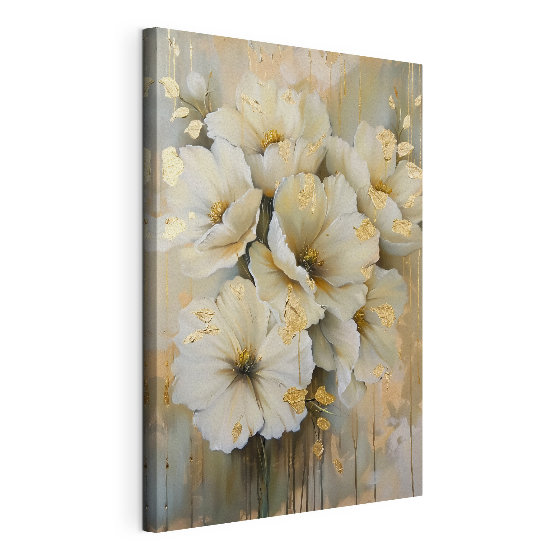 Elegant flowers with metallic details