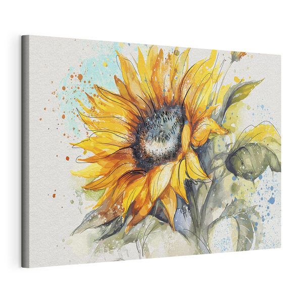 Peinture d'un tournesol Tableaux Peinture d'un tournesol