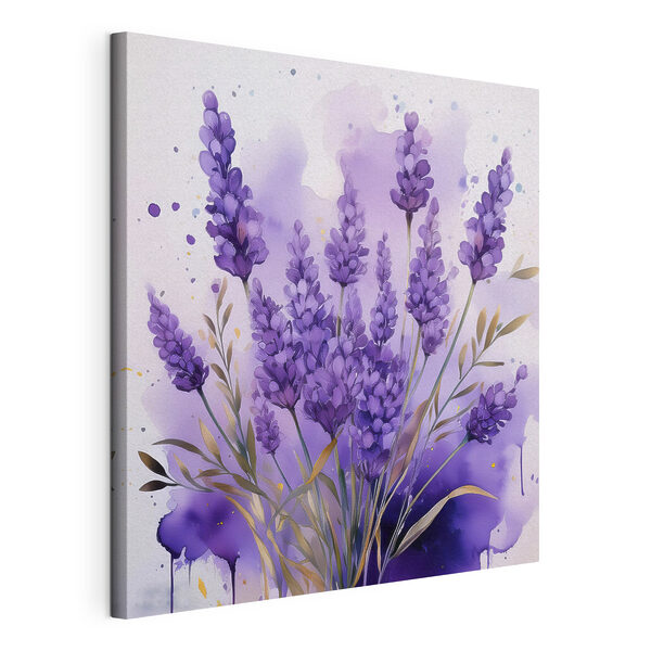 Peinture de fleurs violettes Tableaux Peinture de fleurs violettes