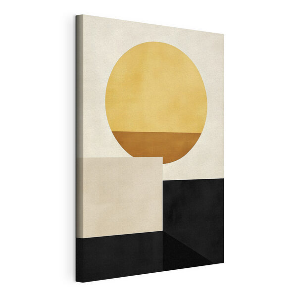 Tableaux Cercle jaune et carrés noirs (UGS : s39896) Tableaux Tableaux Cercle jaune et carrés noirs (UGS : s39896)