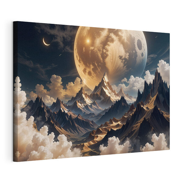 Tableaux Lune sur les montagnes et les nuages (UGS : s40147) Tableaux Tableaux Lune sur les montagnes et les nuages (UGS : s40147)