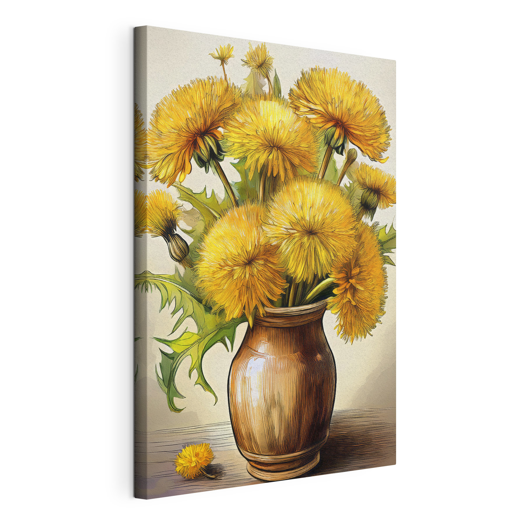 Yellow flowers in a vase Yellow flowers in a vase