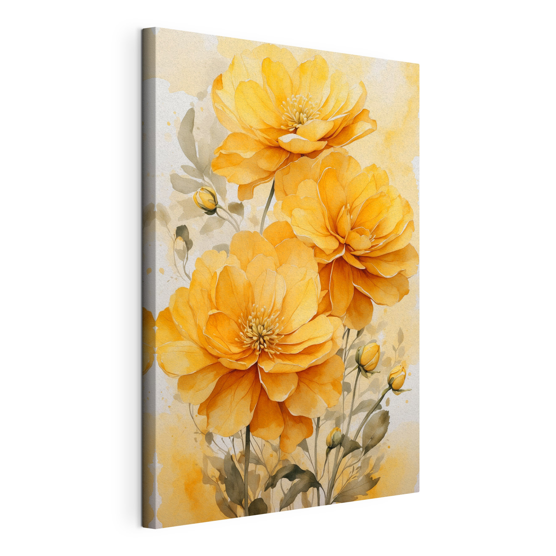 Painting of orange flowers