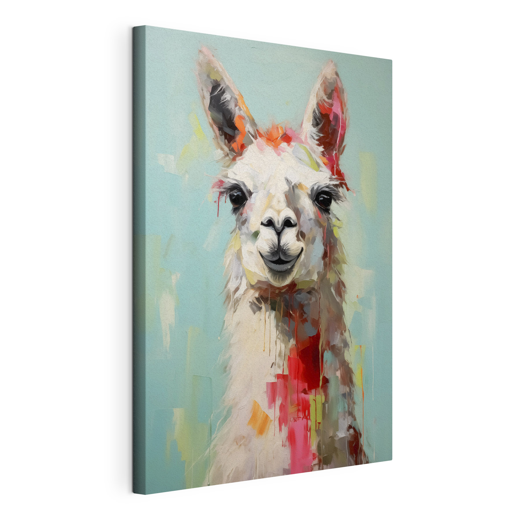 Painting of a llama Painting of a llama