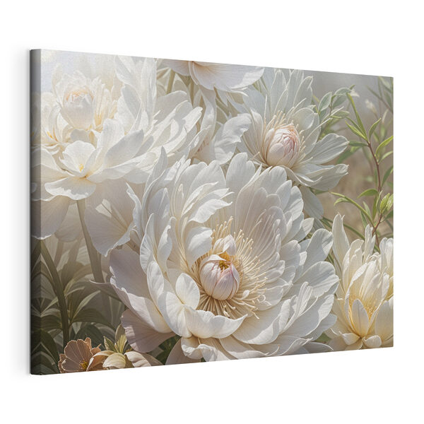 Groupe de fleurs blanches Tableaux Groupe de fleurs blanches
