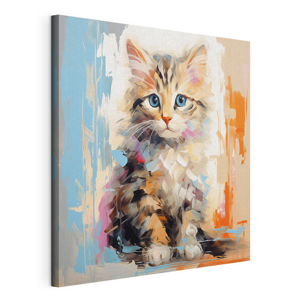 Tableaux Chat aux yeux bleus