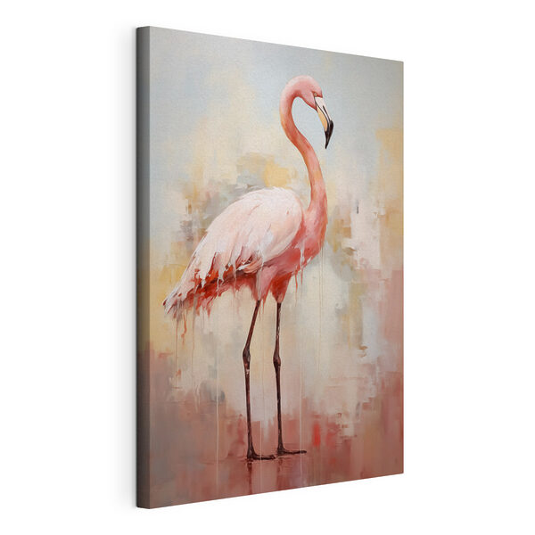 Peinture d'un flamant rose Tableaux Peinture d'un flamant rose