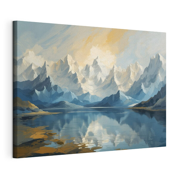 Tableaux Lac avec montagnes et nuages (UGS : s40861) Tableaux Tableaux Lac avec montagnes et nuages (UGS : s40861)