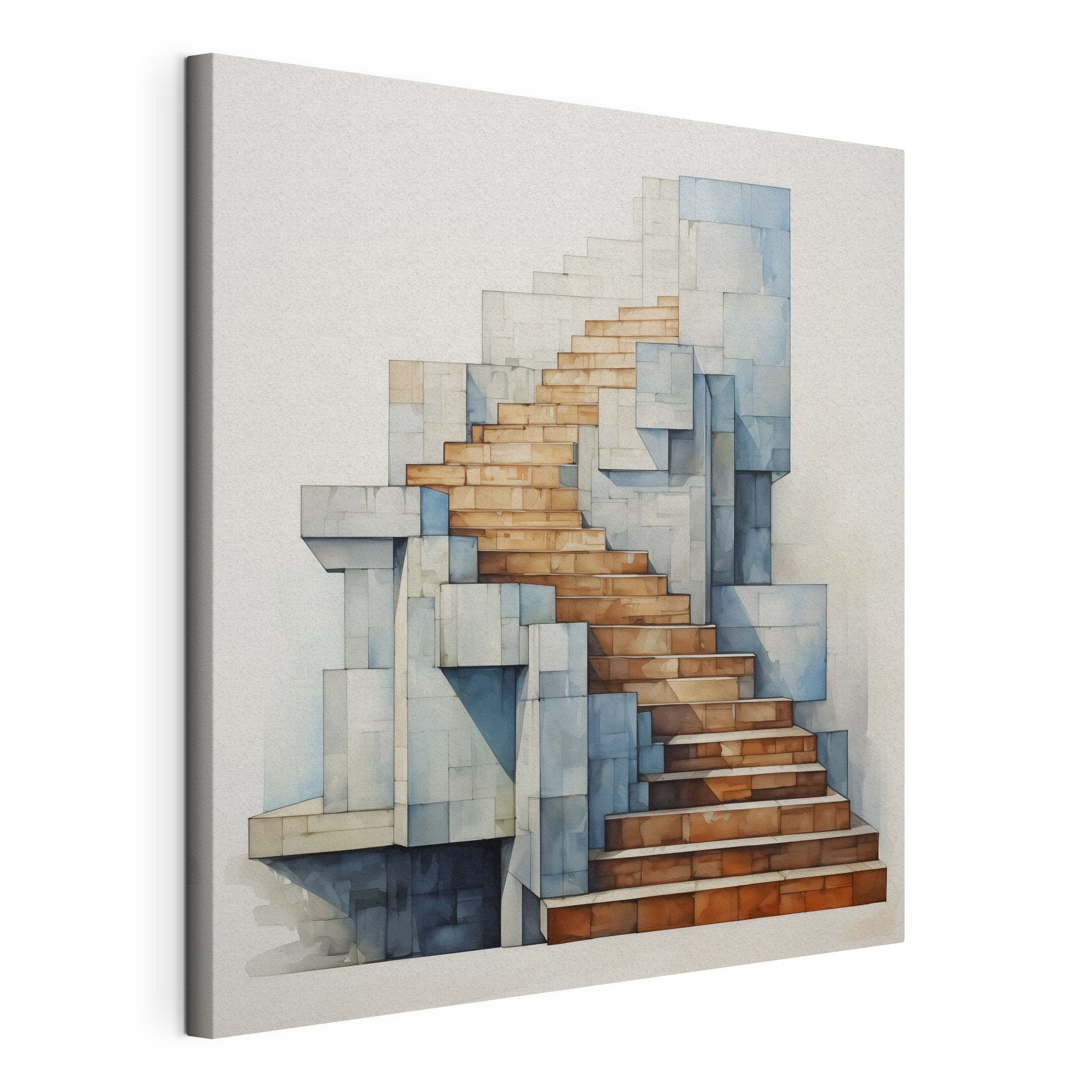 Watercolor of a staircase Watercolor of a staircase