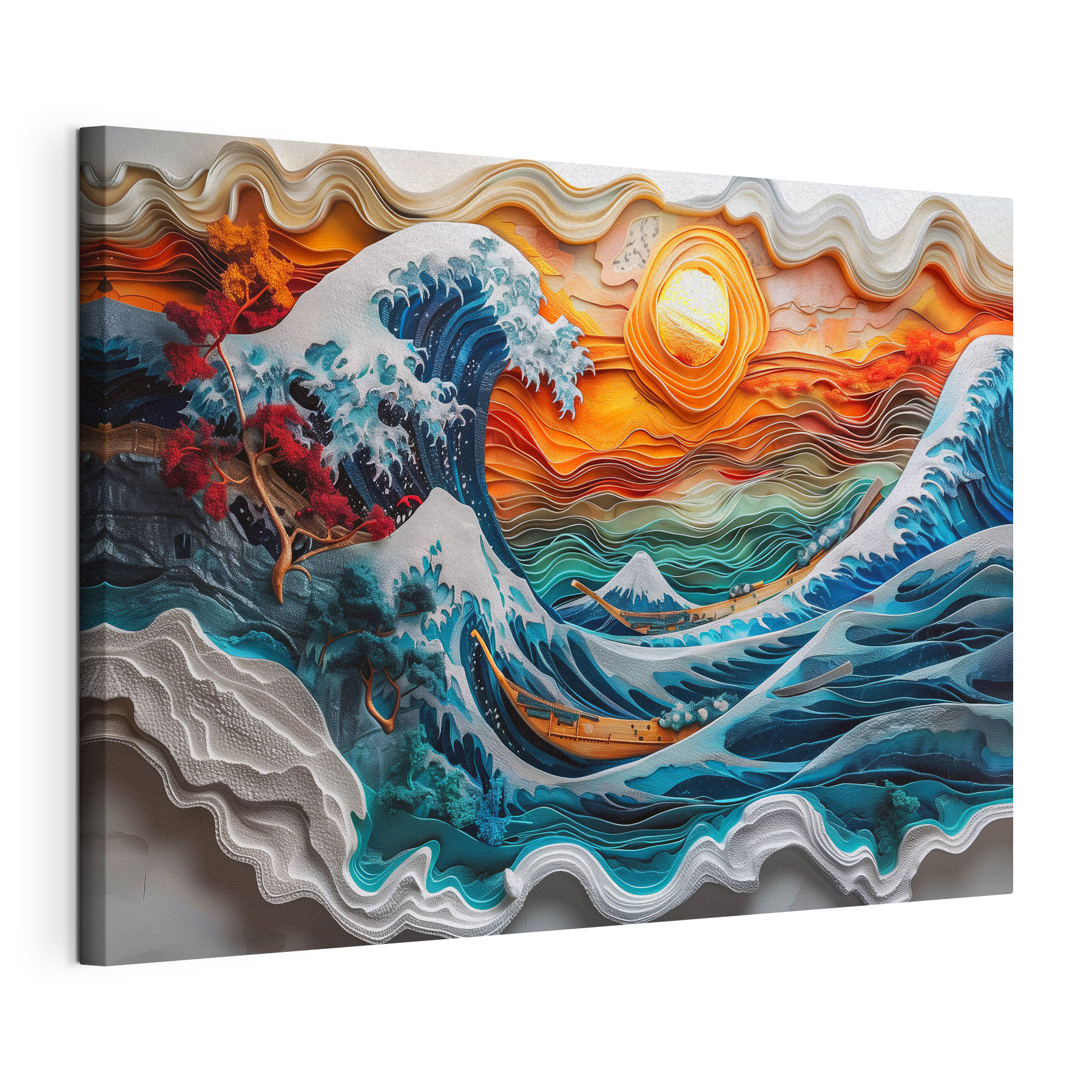 Painting of a wave Painting of a wave