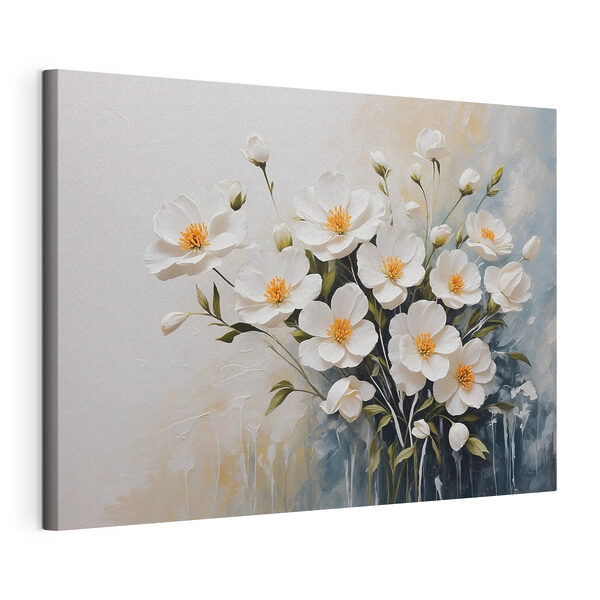 Tableaux Peinture de fleurs blanches (UGS : s41039) Tableaux Tableaux Peinture de fleurs blanches (UGS : s41039)