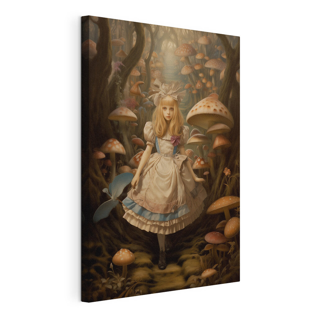 Girl in a dress in a forest Girl in a dress in a forest
