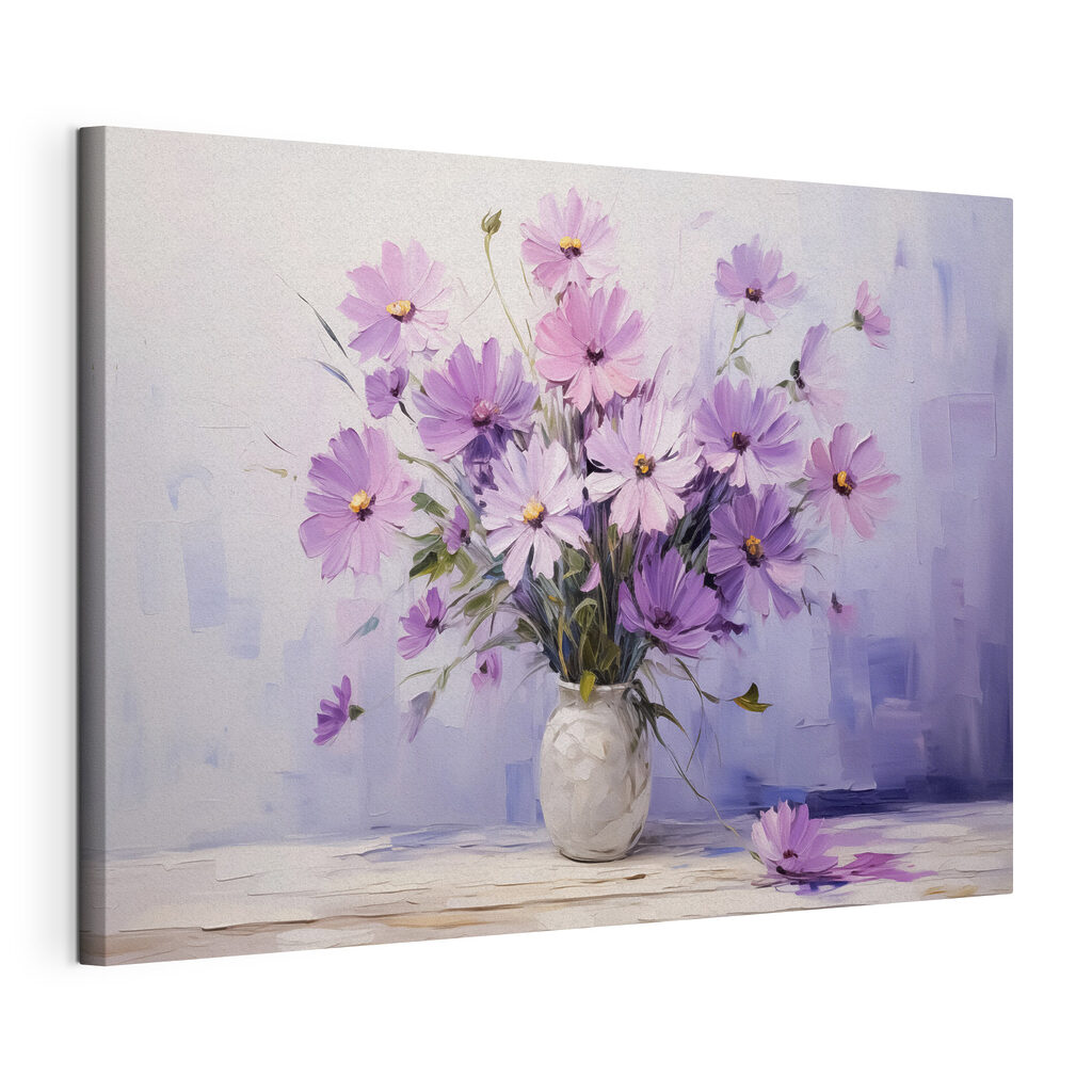 Painting of flowers in a vase