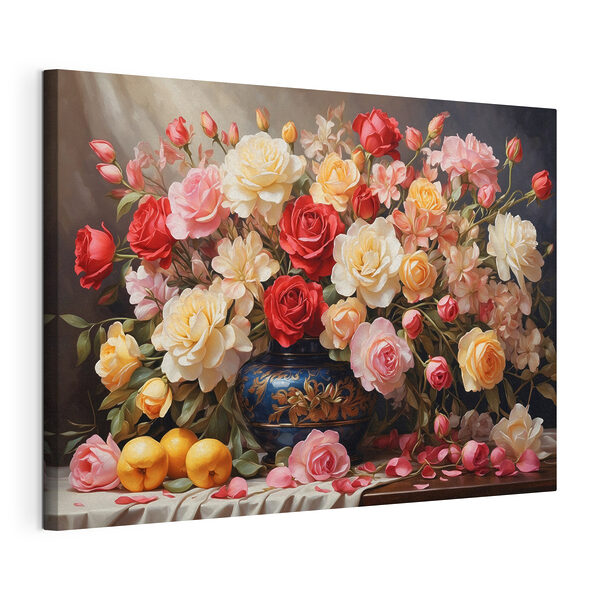 Tableaux Vase de fleurs et de fruits