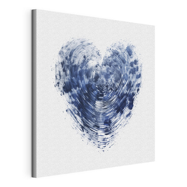 Tableaux Coeur bleu sur fond blanc (UGS : s41707) Tableaux Tableaux Coeur bleu sur fond blanc (UGS : s41707)