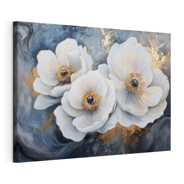 Tableaux Peinture de fleurs blanches (UGS : s41833) Tableaux Tableaux Peinture de fleurs blanches (UGS : s41833)