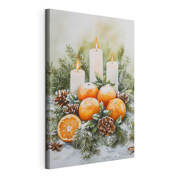 Tableaux Peinture d'oranges et de bougies (UGS : s41951) Tableaux Tableaux Peinture d'oranges et de bougies (UGS : s41951)