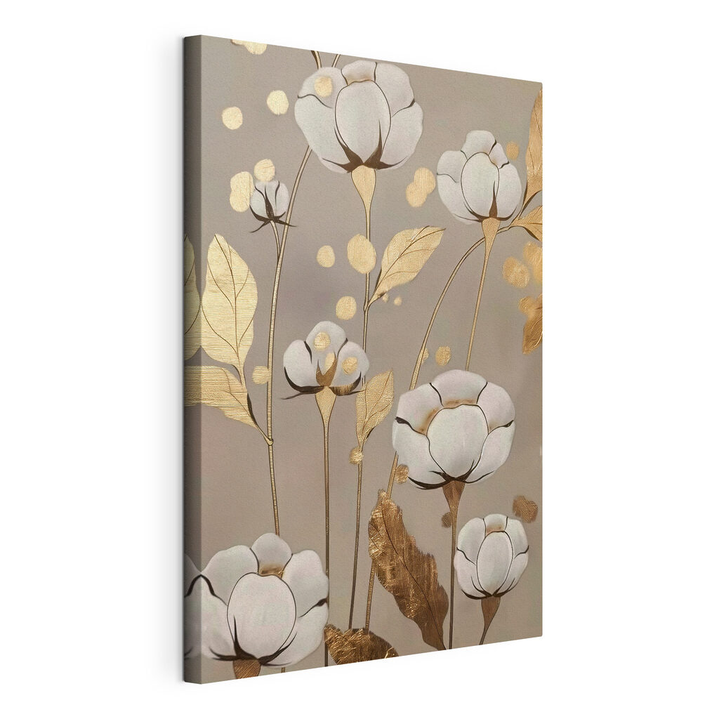 Painting of flowers and leaves Painting of flowers and leaves