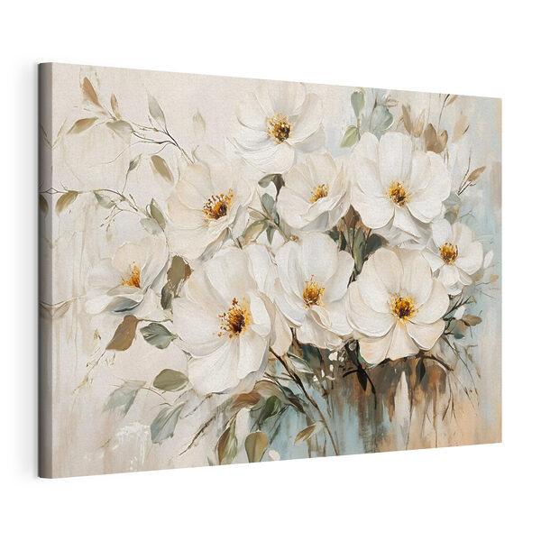 Tableaux Peinture de fleurs blanches (UGS : s42222) Tableaux Tableaux Peinture de fleurs blanches (UGS : s42222)