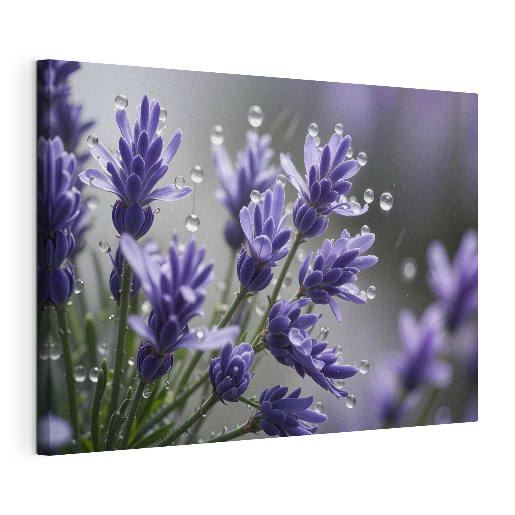 Delicate petals adorned with droplets Delicate petals adorned with droplets