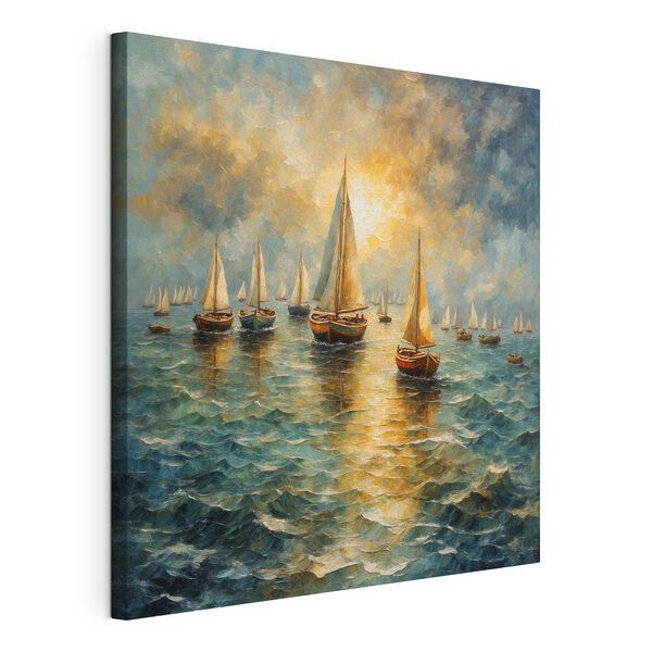 Tableaux Peinture de bateaux sur l'eau (UGS : s42264) Tableaux Tableaux Peinture de bateaux sur l'eau (UGS : s42264)