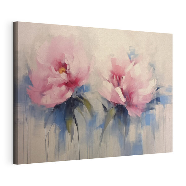 Peinture de fleurs roses Tableaux Peinture de fleurs roses