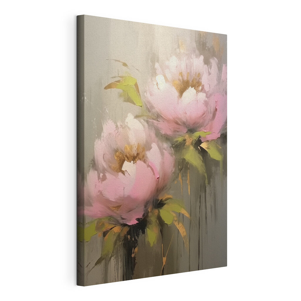 Painting of pink flowers Painting of pink flowers