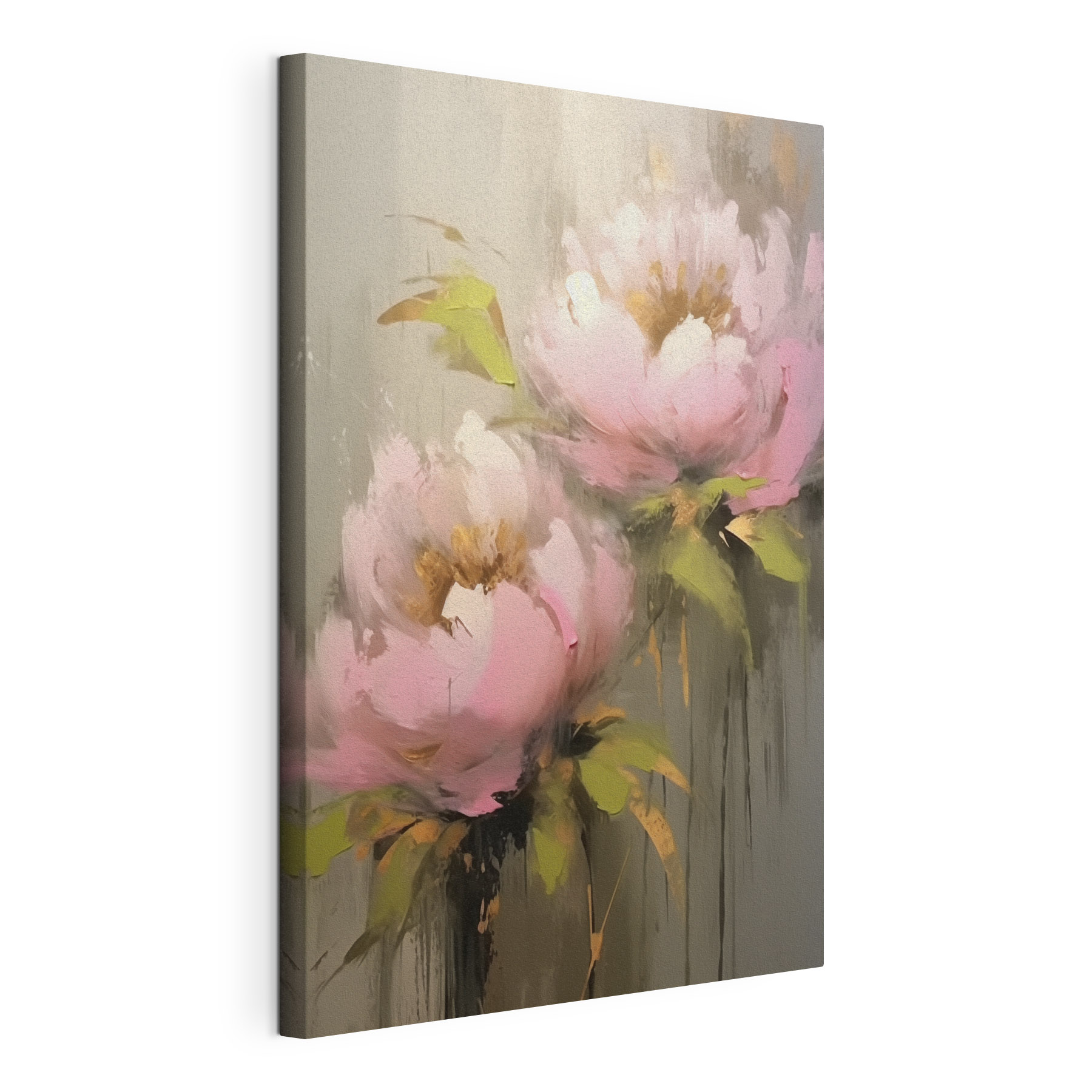 Painting of pink flowers Painting of pink flowers