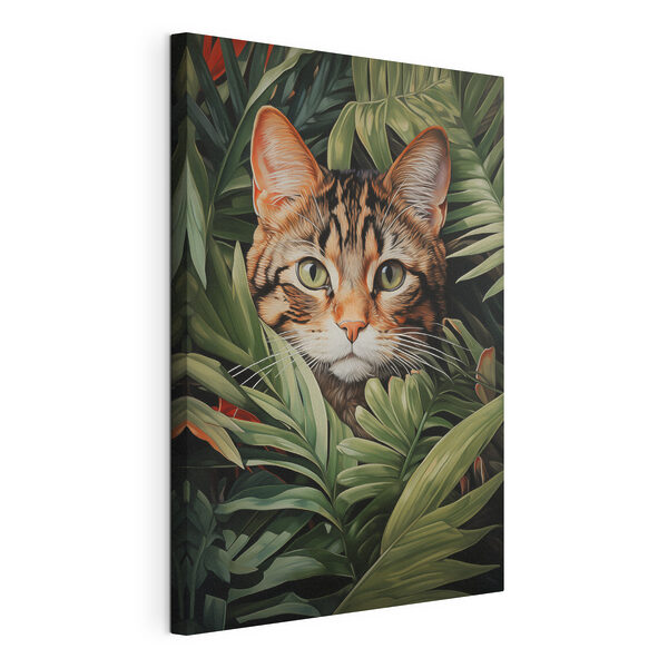 Tableaux Chat dans la jungle (UGS : s42354) Tableaux Tableaux Chat dans la jungle (UGS : s42354)