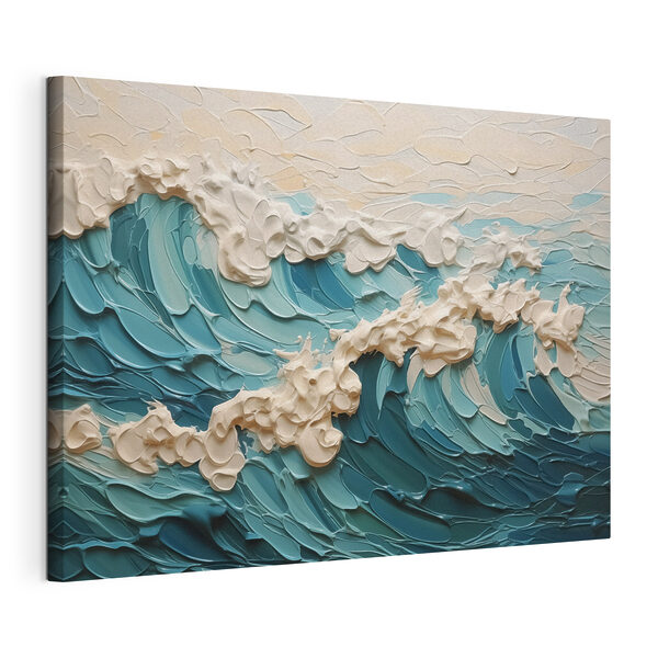 Peinture de vagues et de nuages Tableaux Peinture de vagues et de nuages