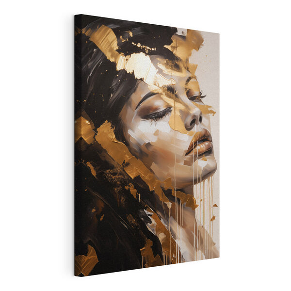 Tableaux Une beauté éthérée dans des textures vibrantes