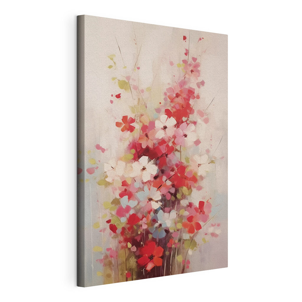 Painting of flowers in a vase Painting of flowers in a vase