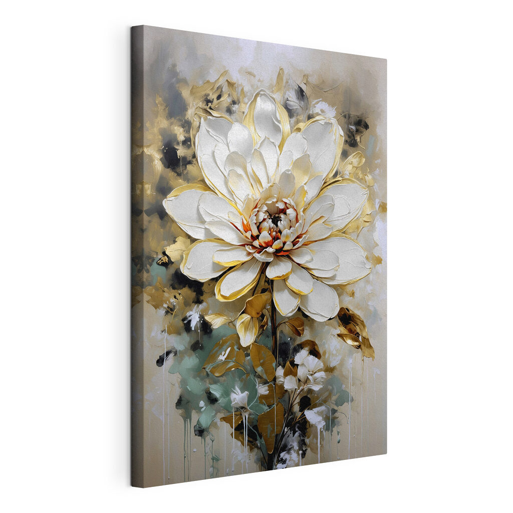 Painting of a white flower