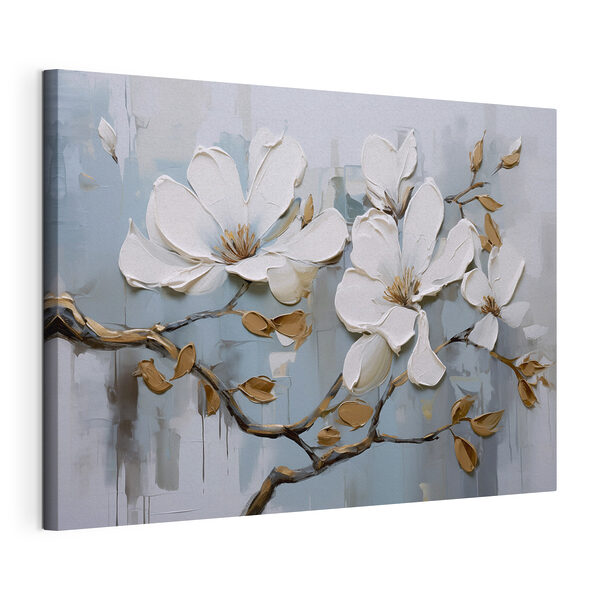 Tableaux Tableaux Peinture de fleurs blanches sur une branche (UGS : s42711)