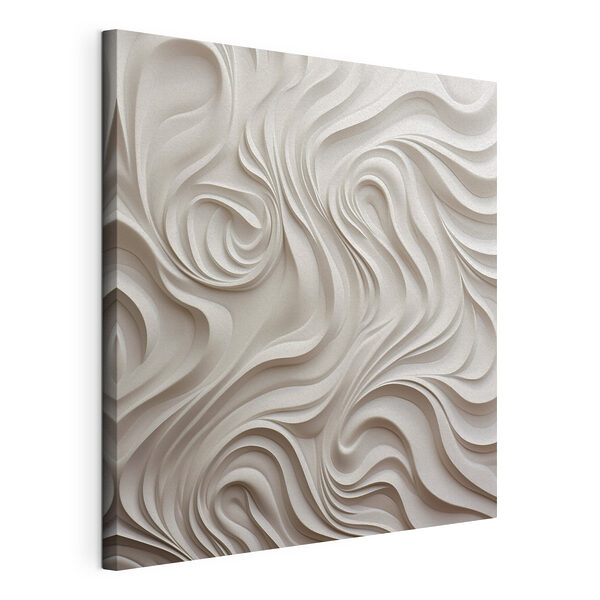 Mur blanc avec des lignes ondulées Tableaux Mur blanc avec des lignes ondulées