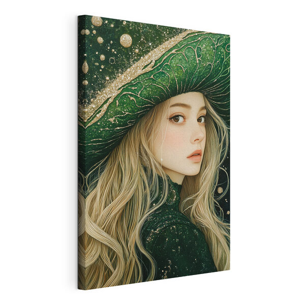 Tableaux Femme portant un chapeau vert (UGS : s42982) Tableaux Tableaux Femme portant un chapeau vert (UGS : s42982)