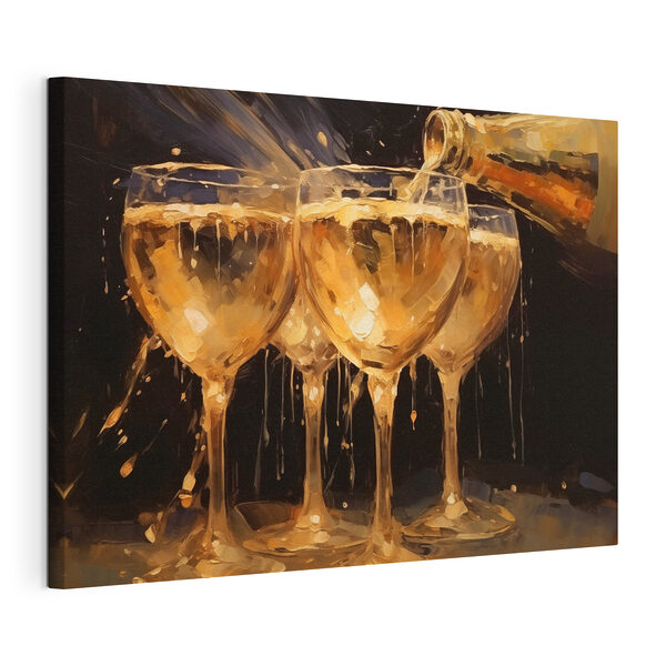 Groupe de verres remplis de liquide Tableaux Groupe de verres remplis de liquide