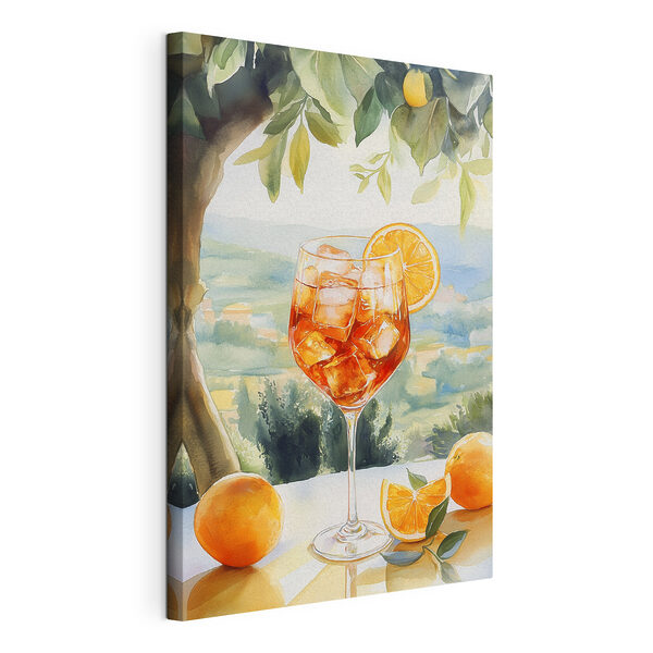 Canvas prints Glass of ice and oranges Tableaux Canvas prints Glass of ice and oranges