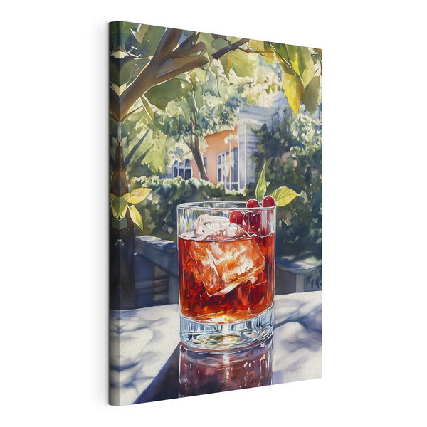 Verre de glace et cerises Tableaux Verre de glace et cerises