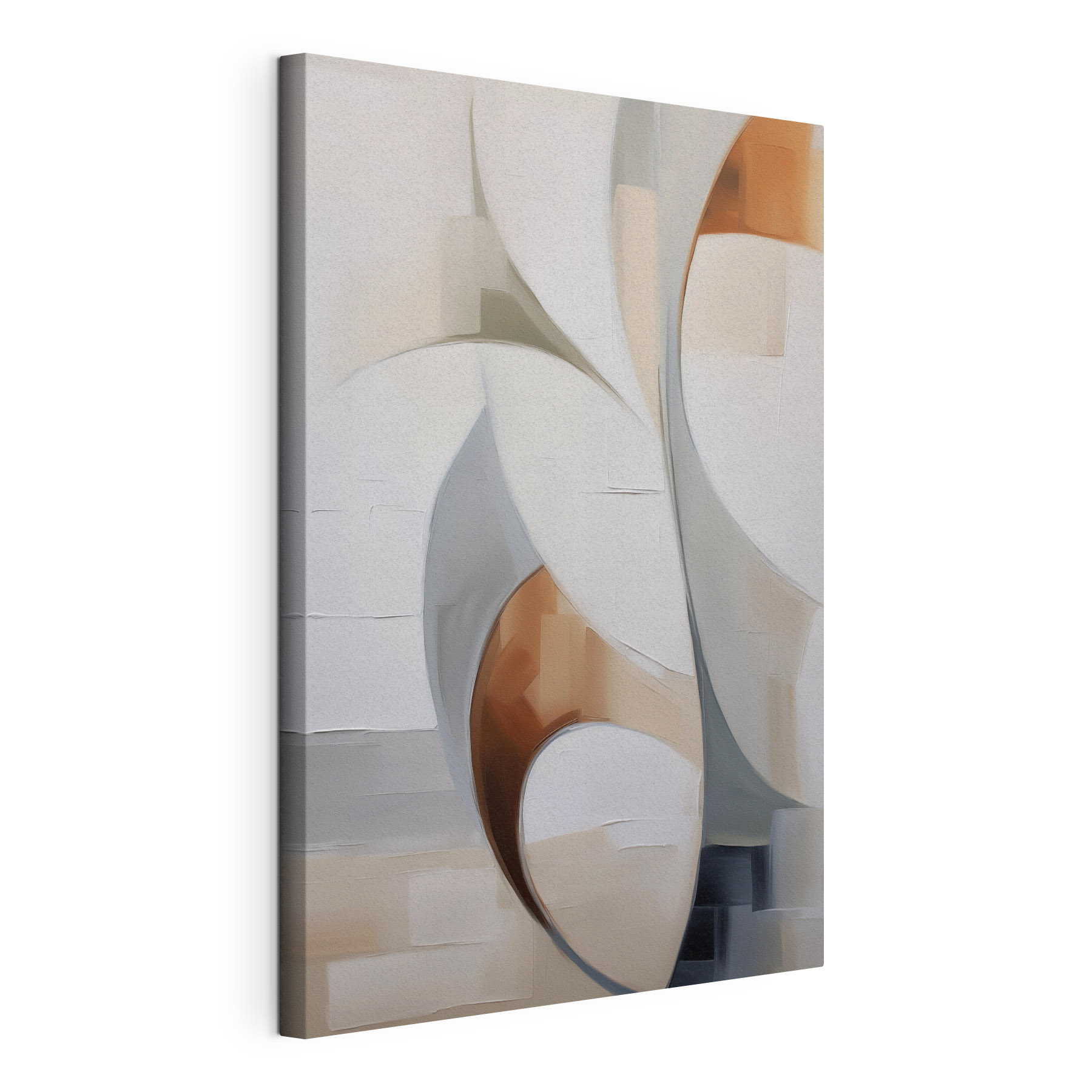 White and brown art