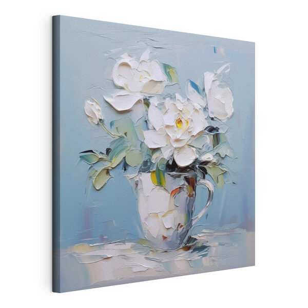 Tableaux Peinture de fleurs dans une tasse (UGS : s43225) Tableaux Tableaux Peinture de fleurs dans une tasse (UGS : s43225)