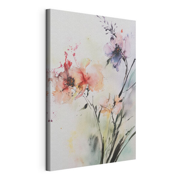Tableaux Peinture de fleurs sur une surface blanche (UGS : s43295) Tableaux Tableaux Peinture de fleurs sur une surface blanche (UGS : s43295)