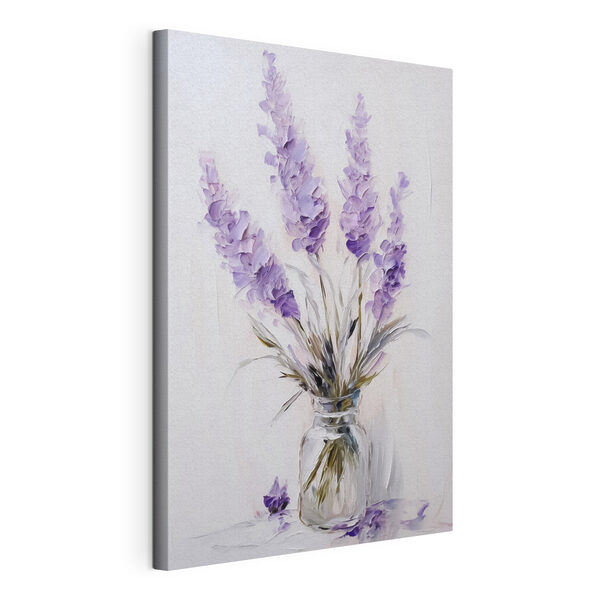 Tableaux Peinture de fleurs violettes dans un vase en verre (UGS : s43344) Tableaux Tableaux Peinture de fleurs violettes dans un vase en verre (UGS : s43344)